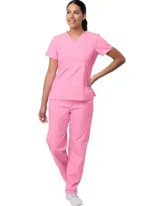 Women's Mock Wrap Top/Cargo Pant Scrub Set