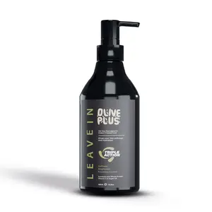 OLIVE PLUS Leave-In Hair Treatment – Lightweight Smoothing Formula with Wheat Protein, Argan Oil & Vitamin E | Frizz Control & Soft Shine | COSMOS Organic | 500ml