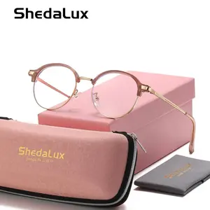 ShedaLux Classic Literary Full Frame Plano Glasses Studying Square Frame Plano Glasses