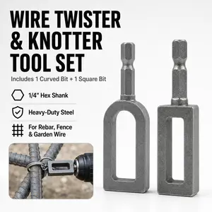 Multifunctional Wire Twister / Knotter — Sizes #9 & #11 — Wire Winding Tool & Twisting Sleeve — Large-Diameter Wire Application