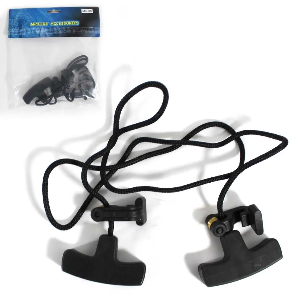 Archery Sport Adjustable Crossbow Cocking String with T-Handles, Black Rope Aid for Shooting Sessions, Tested 250 lbs (Up to 250 lbs Test) Reliable Performance, Up To 250Lbs Test