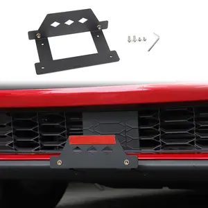 Metal Build Front License Plate Frame, Car Bumper Mount Tag Holder for 2024+ Ford Mustang
