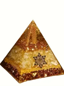 1pcs Wealth Energy Pyramid, Attracts Wealth and Good Luck, Perfect for Home and Office Decor, Home Ornament, Ideal Gift for Halloween, Christmas, Valentine's Day