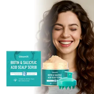 Salicylic Acid Scalp Exfoliating Cream, Gentle Scalp Care Cleansing Cleanser, Salicylic Acid Scalp Scrub, Haircare, Suitable for Dandruff, Scalp Buildup, Itchy Scalp, Oily Hair, Dry Scalp, 100G/3.53OZ