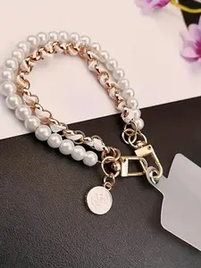 Fashion Pearl Pendant Anti-Loss Phone Chain, Universal Fit for All Mobile Models, Stylish Accessory for Phones, Phone Lanyard
