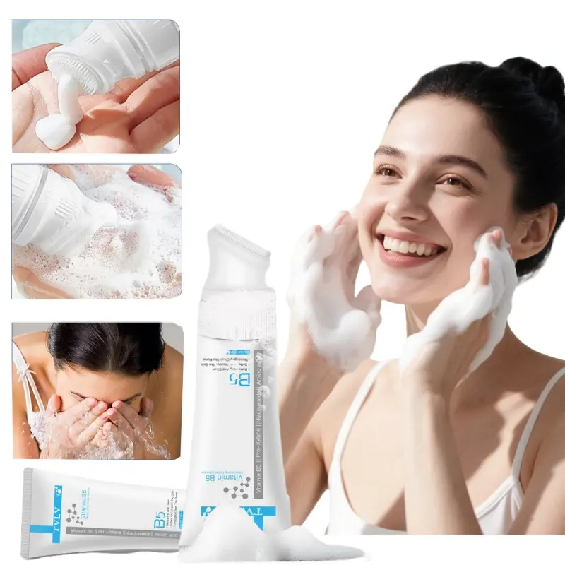 Vitamin B5 Moisturizing Hydrating Cleansing Cream 100g, Deep Cleaning Beauty Face Wash, Suitable for Men and Women, Sensitive Skin Care, Refreshing
