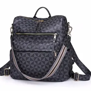 Women's Large Leather Convertible Multifunctional Backpack - Travel Bag, Backpack for School, for Adults Student School Use, Fashion Shoulder Bag