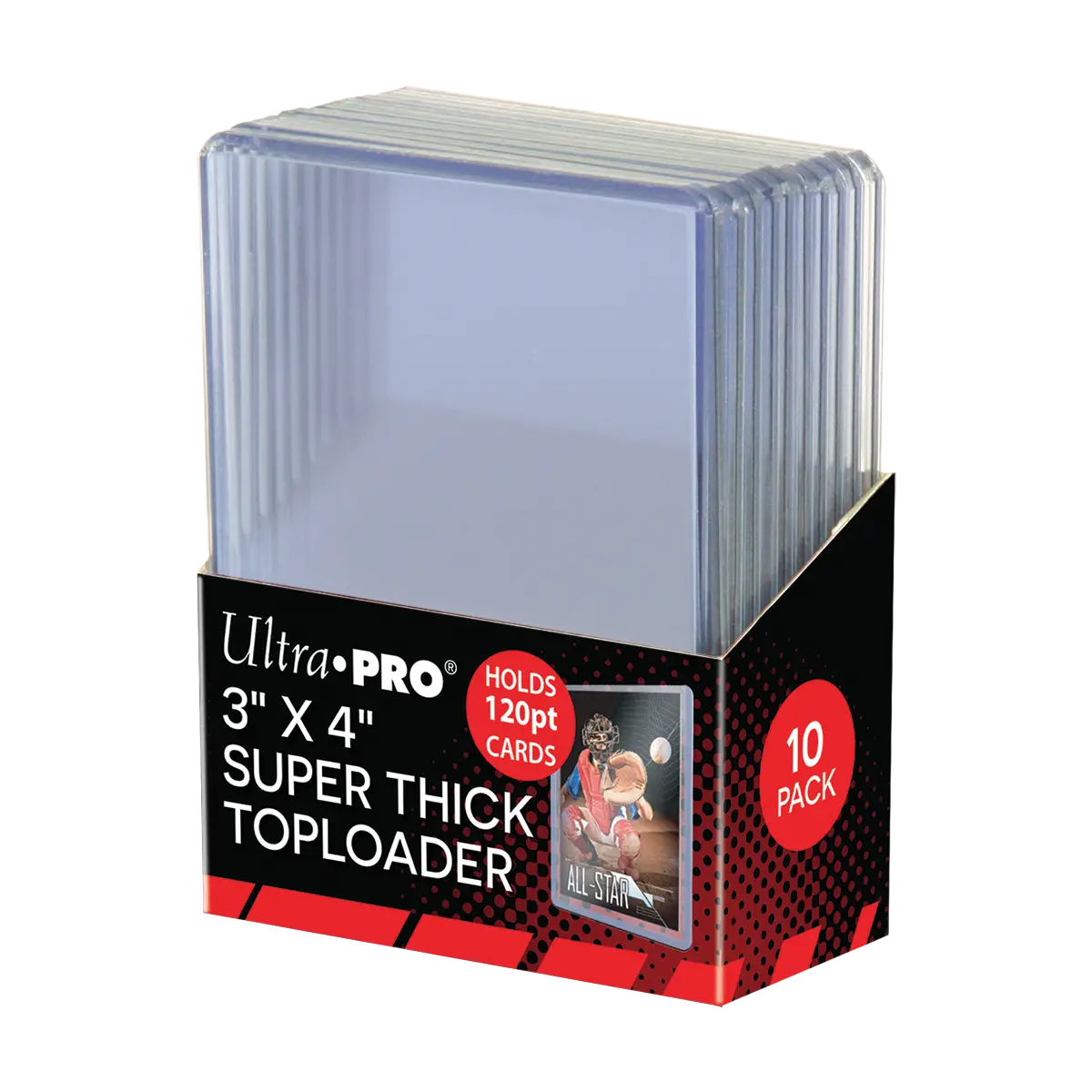 3" x 4" Clear Super Thick 120PT TOPLOADER® Sleeves (10ct)