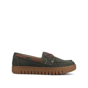 MARION BOAT SHOE LOAFER - Olive