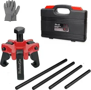 3 Jaw Harmonic Balancer Puller Tool – Adjustable Pulley Puller Set Compatible with GM, Ford & Chrysler