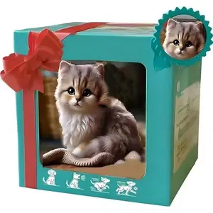 Interactive Robot Cat Cute Gray Realistic Plush Electric Meowing Walking Kitten Toy Kids Birthday Gift Christmas Present Smart Electronic Pet