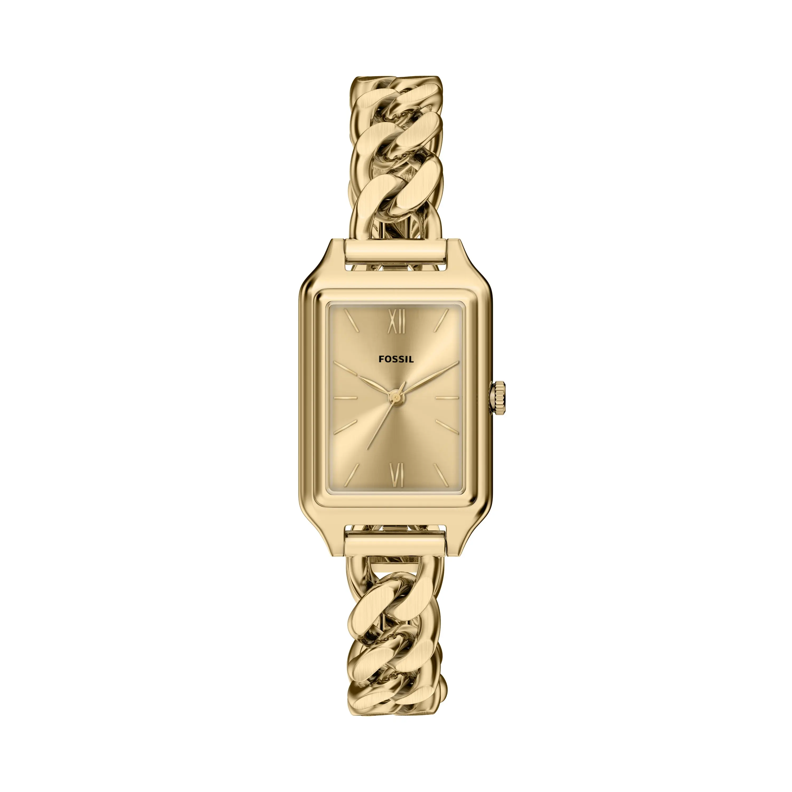 Fossil Women's Raquel Three-Hand Gold-Tone Stainless Steel Watch