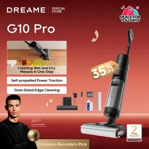 【Super Brand Day】DREAME G10 Pro Elite Wet Dry Vacuum Cleaner, Cordless Vacuum Mop All in One with Auto Self-Cleaning, Up to 30 Mins Runtime, Cordless Floor Cleaner Machine for Hard Floors, Edge Cleaning Wet Dry Vacuum