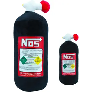 Car Neck Pillow NOS Pillow Bottle Car Headrest Pillow Soft Plush Neck Support Cushion for Driving, Office,Home,Party Decorations(Black 11 inch&18 inch)