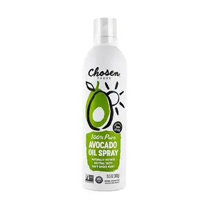 Chosen Foods 100% Pure Avocado Oil Cooking Spray - Non-GMO, Gluten-Free, 383g (13.5 oz) - Healthy Kitchen Essential for Roasting, Baking, Sautéing