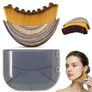 Lymphatic Contour Face Brush, Soft Bristle Face Massage Brush for Jawline & Skin Care