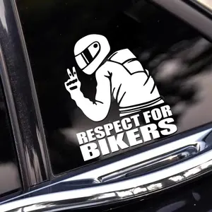 Motorcycle Rider Pattern Car Sticker, Waterproof Vinyl Decal, Universal Car Exterior Decoration Accessories for Car Windshield, Car Window, Body, Sticker For Cars, Car Decals, Vehicle Exterior Decoration