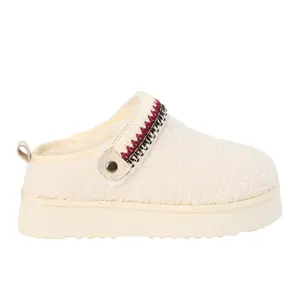BEACH by Matisse Womens Storm Embroidered Scuff Casual Slippers Casual - Off White