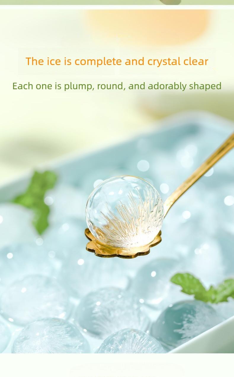 2PCS Ice cream mold for white glutinous rice jelly/gel; food-grade; suitable for making baby food; DIY spherical shape; trending round balls; for refrigerator storage