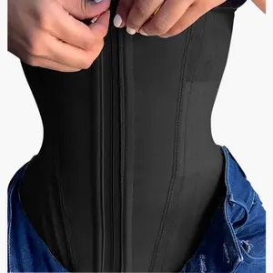 Swakaki Waist Shapewear for Women Workout Tummy Control Shapewear with Zipper Hook fajas waist trainer