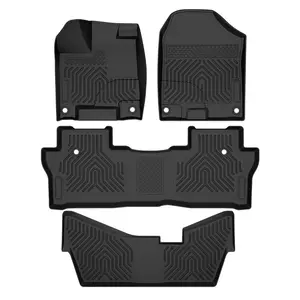TPE Car Floor Mats Rubber Liners Fit for 2016-2022 Honda Pilot,All Weather Floor Mats Rubber Liners,Waterproof Anti-slip Floor Mats Upgraded Version G-PLUS