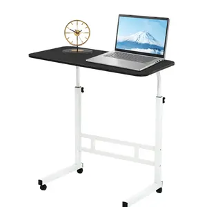 WGCTEK Mobile Standing Desk, Laptop Desk Height Adjustable, Rolling Standing Laptop Desk with Wheels, Ergonomic Sit-Stand Workstation, for Home Office