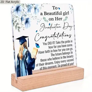 Graduation Themed Desktop Decoration, 2D Flat Desktop Decoration, Graduation Party Decoration, Craft Decoration, Graduation Gift, Signs