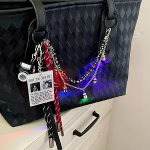 [Valentine's Day gifts]Handmade Maximalist Colored Light Backpack Charm| Stranger Things-Inspired Bag Keychain with Flash Camera| Best Christmas & Birthday Gift for Adults