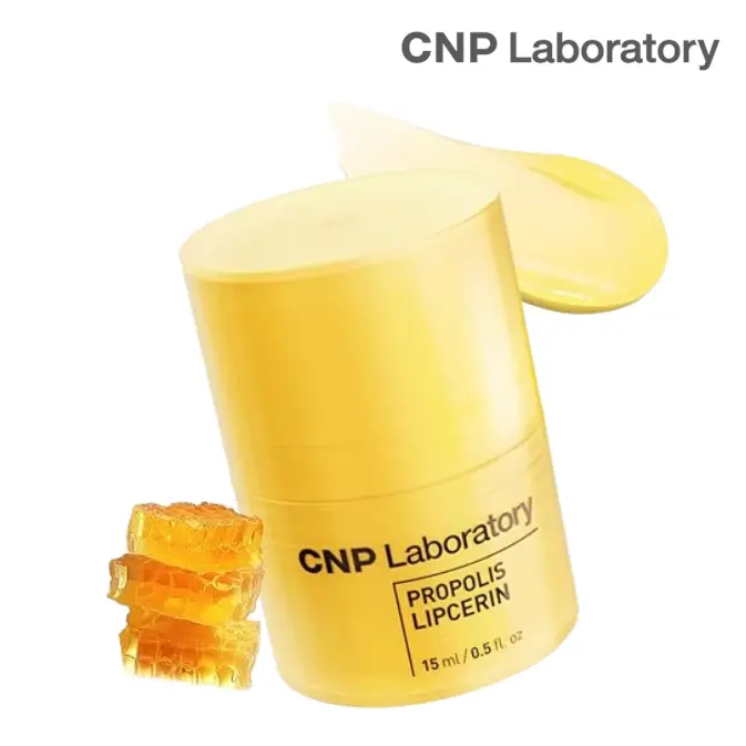 Honey Lip Butter, Propolis Lipcerin, Hydrating & Deep Nourishing Lip Care, Overnight Lip Mask, Korean Skin Care (0.5 fl.oz / 15ml)