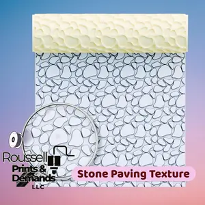Stone Paving Texture Roller 3d printed