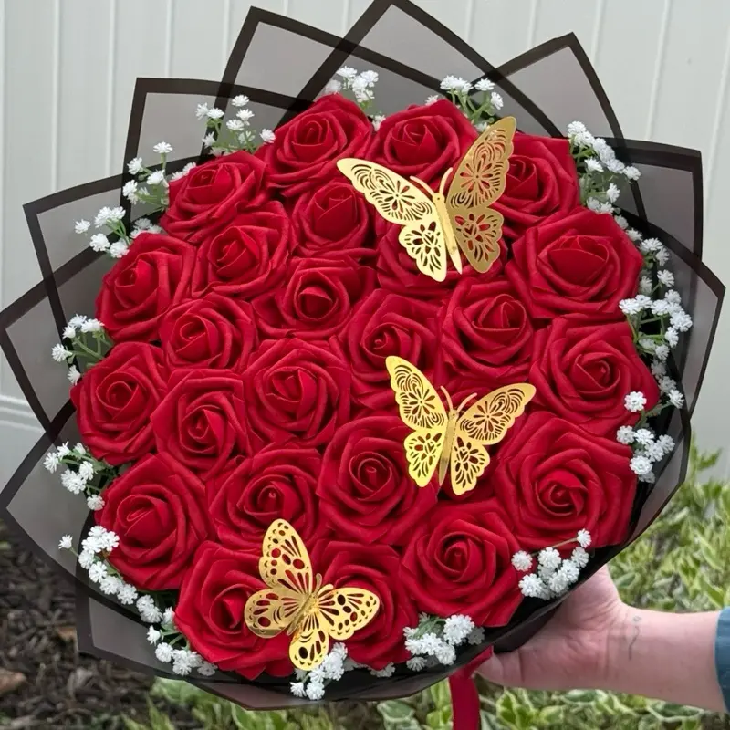 Forever Eternal Rose Bouquet 25 Eternal Roses