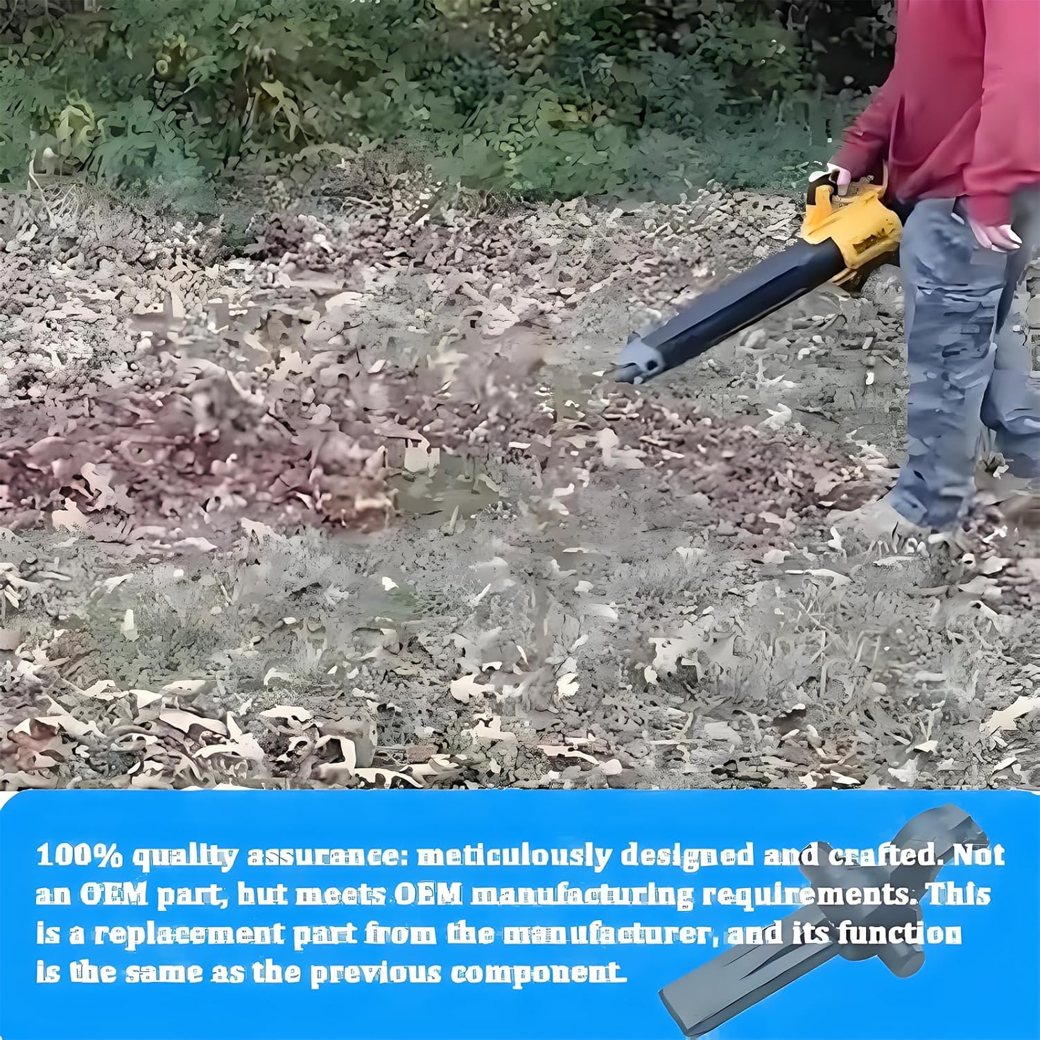 DeWalt 90605748 Leaf Blower Attachment Parts Tube Clips for DCBL720 DCBL722 DCBL770 DCBL790 Series Black 2-Pack High-Quality Replacement