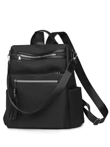 Travel Backpack, Casual Daypack Backpacks, Convertible Backpack Purse, Color-Block Design, Worn As A Shoulder Bag, Multi-Functional Backpack Features Multiple Compartments Perfect Valentine's Day, Birthday Gift For Friends