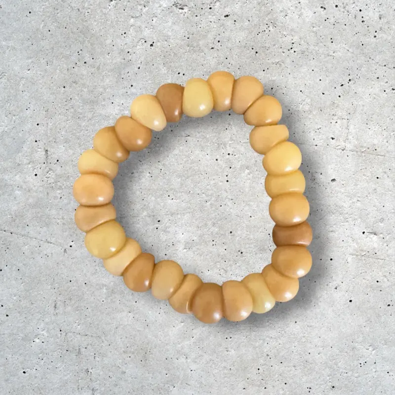Bodhi Garlic Bead Fidget Bracelet, Extra Large, for Stress Relief and Focus Enhancement
