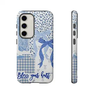 Bow Design Pattern Phone Case , Shockproof Rugged Cover Dual Layer Soft TPU Hard Bumper Shell for Samsung S26 S25 S24 S23 S22 S21 NOTE20 Ultra A71 A56 A36 Plus FE A06 A13 A14 A15 A16 A23 A25 A26 A34 A52 A53 A54 A55 Edge