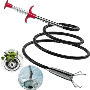 Flexible Drain Snake Clog Remover Tool, 35/63/79 Inch, Sink Drain Cleaner for Toilet Sewer Shower, Unclog Hair Flexible Auger Plumbing Snake