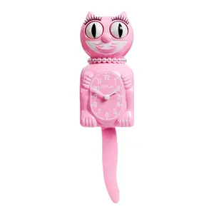 Lady Kit-Cat Klock “Bubblegum Pink” Limited Edition Novelty Moving Pendulum Wall Clock by California Clock Company - LBC-59