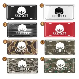 8 Styles Cotton Camo License Plate Collection, bubba truck, truck license plate, Car Accessory, 12" x 6", 100% Aluminum, Includes 4 Pre-Drilled Holes, Assembled in the USA
