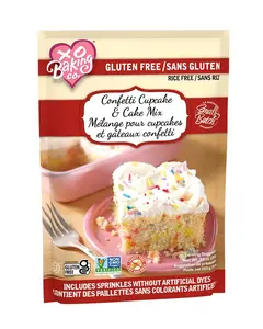 XO Baking Co. Gluten-Free Rice-Free Soy-Free Dairy-Free Non-GMO “Small Batch” Confetti Cupcake & Cake Mix