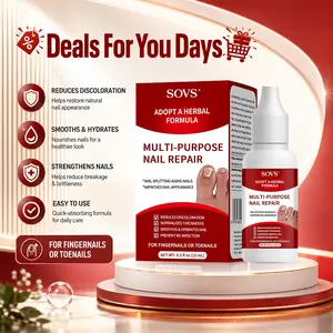 SOVS Extra Strength Toenail Fungus Treatment, Antifungal Solution for Toenails & Fingernails, Triple Action Formula to Remove Fungus, Repair Damaged Nails, 0.5 Fl Oz Healing Natural Therapeutic Nail Care#summerwins