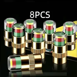 4 PCS Car Tire Pressure Monitor Valve, tire valve stem caps, car tire caps,tire pressure caps,Tire Pressure Monitor Valve Stem Cap for Medium-Sized, Small, Motorbikes, Bicycles
