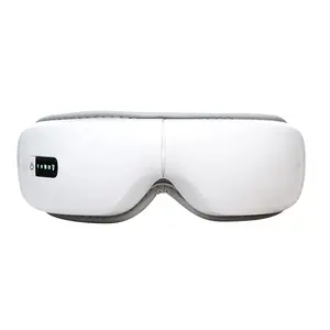 Latest Upgrade Eye Massager with Heat and Vibration with Massage and Voice Prompt Function with Bluetooth Music Eye Protector Rechargeable Eye Mask to Relieve Eye Fatigue and Dark Circles Adjustable Lightweight