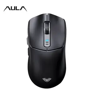 AULA SC580 Wireless Mouse, 3 Modes Gaming Ergnomic Mouse, Low Latency & Long Battery Life Gaming Mouse, Portable Lightweight Mouse for Office & Home, Durable Gaming Accessories