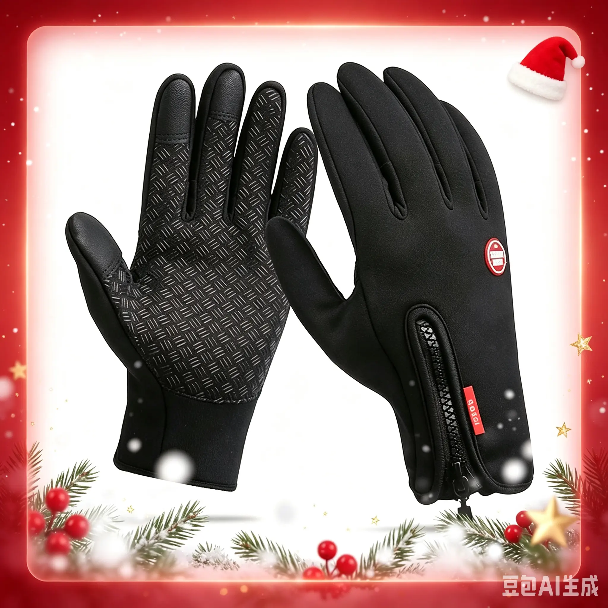 Outdoor Winter Gloves, Touchscreen andWindproof Full-Finger Gloves for Sports, Travel,and Daily Activities
