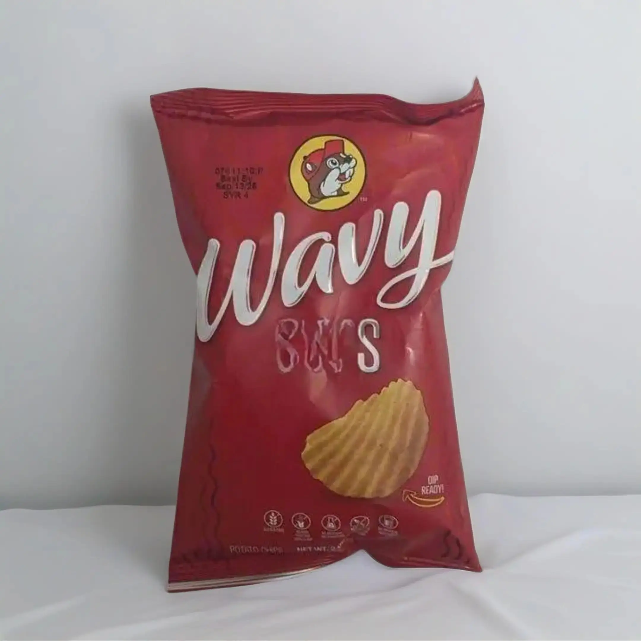 Buc-ee's Hot Honey BBQ Wavy Chips - Thick-Cut, Crunchy Snack with Sweet Honey, Smoky Barbecue, Spicy Heat Flavor - Resealable Bag for Freshness, Crispy, Spicy Food