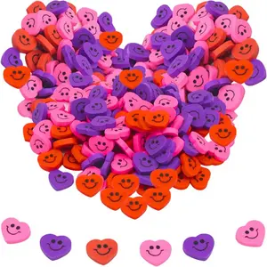 4E's Novelty 144-Pack Mini Heart Erasers – Candy Alternative Valentine Party Favors for Kids
