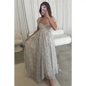 Charleston Dress in Yellow Fl