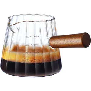 Espresso Cups With  Handle 6oz, Espresso Accessories, Milk Frothing Pitcher, Glass Measuring Cup, Shot Glass