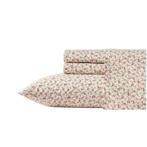 Laura Ashley Sweet Success Pink Twin Sheet Set