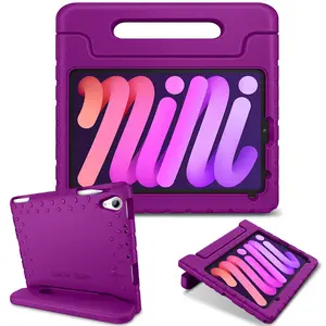 Fintie Kid-Friendly EVA Case for iPad Mini 7 (A17 Pro, 2024)/ iPad Mini 6th Gen 8.3", Lightweight iPad Protective Cover w/Handle Stand & Pencil Holder